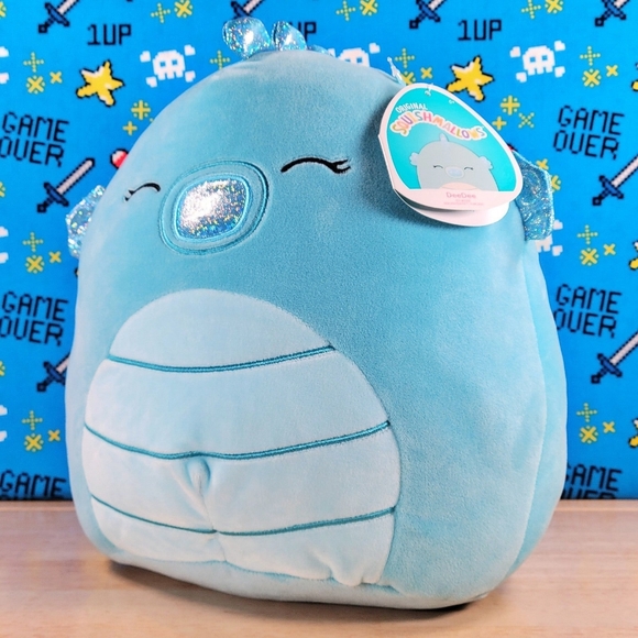 Squishmallow DeeDee the Blue Seahorse 11" Ultrasoft Stuffed Sealife Plush NWT - Picture 6 of 12